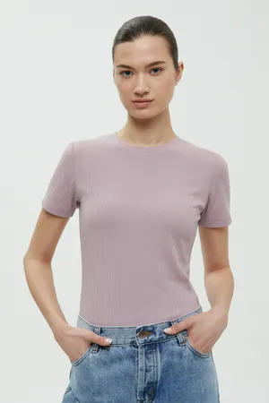 Футболка Finn Flare приталенного силуэта, фиолетовый, арт. BAS-100180