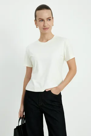 Футболка Finn Flare приталенного силуэта, 711 milk, арт. BAS-100186
