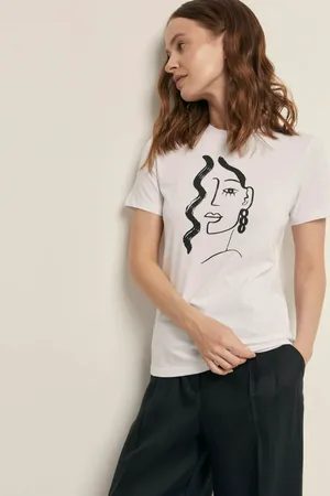 Футболка FINN FLARE с принтом, 201 white, арт. FBF11082