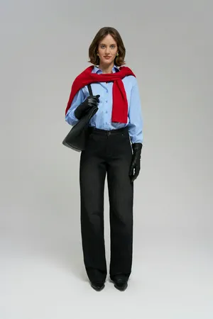 Джинсы loose fit Finn Flare, 200 black, арт. FBF15025