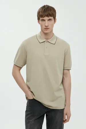 Поло FINN FLARE свободного кроя, 729 stoneware, арт. BAS-200103