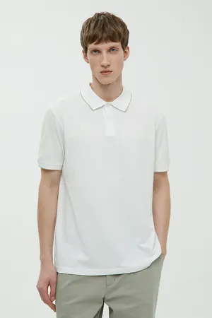 Поло Finn Flare свободного кроя, 201 white, арт. BAS-200103