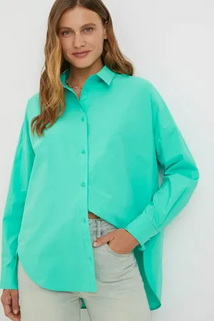 Рубашка FINN FLARE свободного силуэта, 569 jelly mint, арт. FSF11072