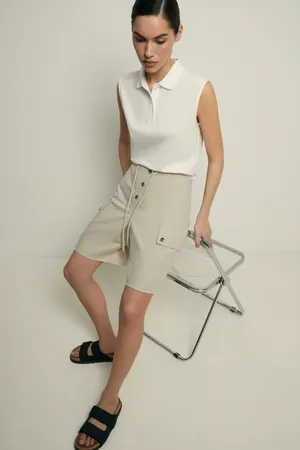 Шорты FINN FLARE из тенселя с накладными карманами, 713 grain, арт. FSF11090