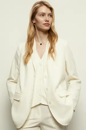 Жакет FINN FLARE с добавлением льна, 711 milk, арт. FSF11056