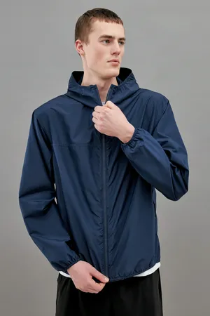 Ветровка с капюшоном Finn Flare, 101 cosmic blue, арт. CSF27009