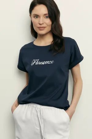 Футболка FINN FLARE с принтом, 101 cosmic blue, арт. FSF110100