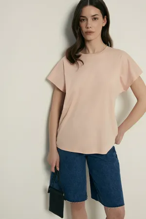 Футболка Finn Flare из мерсеризованного хлопка, 346 peach whip, арт. FSF110116