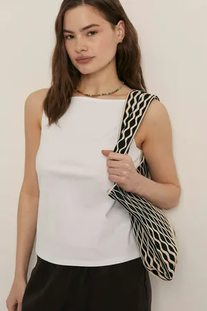 Хлопковая майка FINN FLARE, 201 white, арт. FSE11080