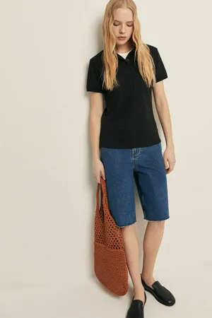 Поло FINN FLARE приталенного силуэта с вышивкой, 200 black, арт. FSF110153