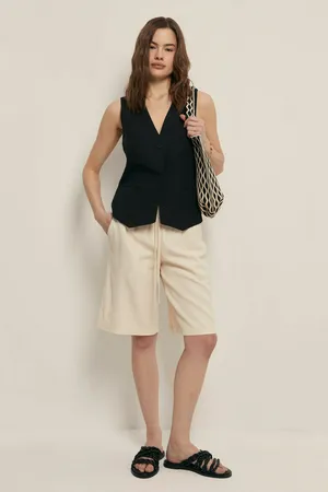 Льняные шорты женские FINN FLARE, 705 angora, арт. FSC110127