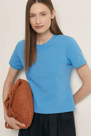 Футболка FINN FLARE приталенного силуэта, 180 blue aster, арт. FSF110150