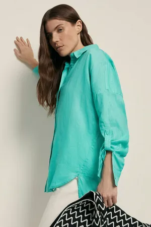 Блузка Finn Flare из конопляной ткани, 569 jelly mint, арт. FSF110162