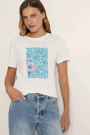 Футболка Finn Flare с принтом, 201 white, арт. FSF12034