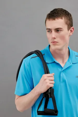 Спортивная футболка-поло Finn Flare, 180 blue aster, арт. CSF27012