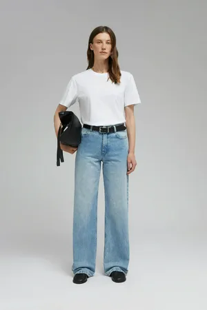 Футболка Finn Flare из мерсеризованного хлопка, 201 white, арт. FAF110144