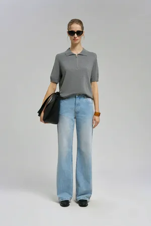 Джемпер-поло FINN FLARE, 255 mouse melange, арт. FBG11106