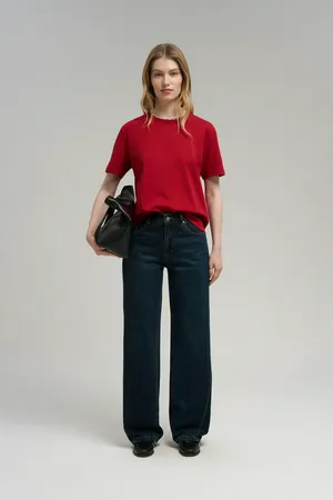 Женская футболка Finn Flare, 378 mc chili, арт. BAS-100193