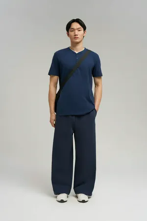 Поло FINN FLARE из хлопкового джерси, 101 cosmic blue, арт. FBG21052