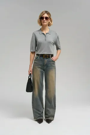 Джемпер-поло Finn Flare, 255 mouse melange, арт. FBG11121