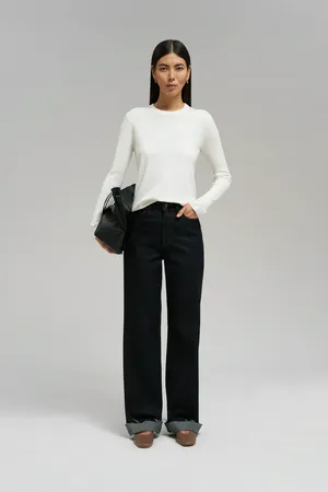 Джемпер Finn Flare базовый прямого кроя, 716 gardenia, арт. BAS-10159