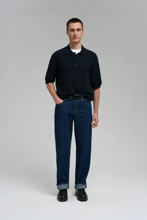 Джемпер-поло FINN FLARE, 101 cosmic blue, арт. FBG21118