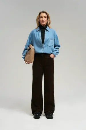 Брюки прямого кроя Finn Flare, 641 java, арт. FBG11054