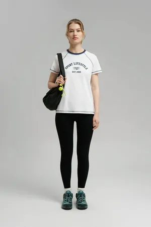 Футболка FINN FLARE Slim Fit из хлопкового джерси, 201 white, арт. FBG11082