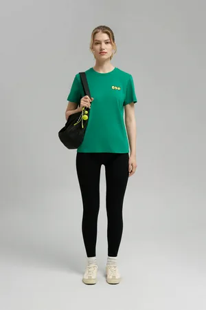 Футболка FINN FLARE regular fit из хлопкового джерси, 500 green, арт. FBG110122