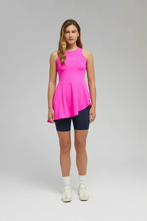 Спортивное платье Finn Flare для тенниса и падела, 337 neon pink, арт. CSF17017