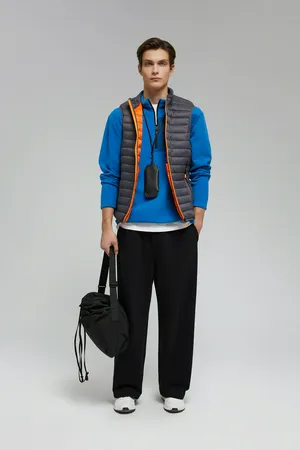 Мужской утепленный стеганый жилет FINN FLARE, 202 graphite, арт. FAF22012