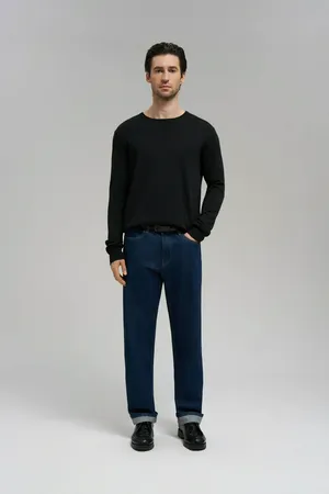 Мужской джемпер Finn Flare, 200 black, арт. BAS-20133