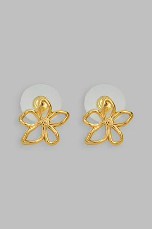 Серьги FINN FLARE, 466 gold metal, арт. FBG11910