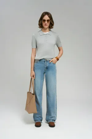 Джемпер-поло FINN FLARE, 255 mouse melange, арт. FWF11163