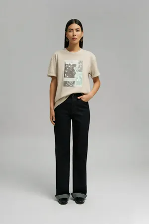 Футболка FINN FLARE из хлопкового джерси, 713 grain, арт. FBG11029