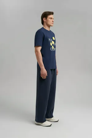 Футболка Finn Flare regular fit из хлопкового джерси, 101 cosmic blue, арт. FBG21067