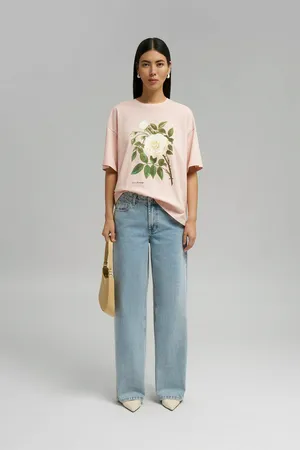 Футболка Finn Flare из хлопкового джерси, 346 peach whip, арт. FBG12099-2P