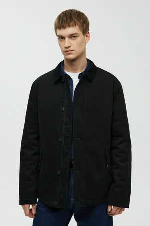 Утепленная куртка Finn Flare с вельветовым воротником, 200 black, арт. FBF21000