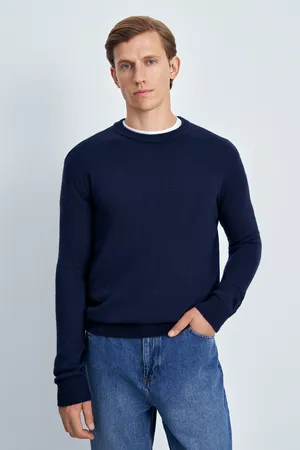 Джемпер FINN FLARE прямого силуэта, 101 cosmic blue, арт. FAE21109