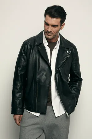 Куртка-косуха Finn Flare из натуральной кожи, 200 black, арт. FBE21801