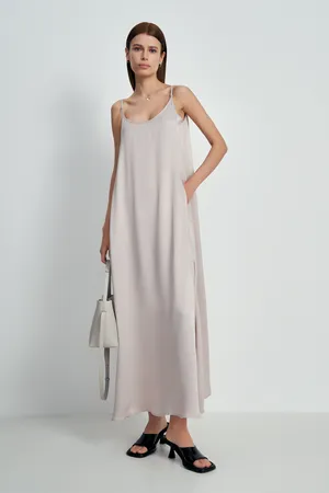 Атласное платье макси FINN FLARE, 702 pale, арт. FSE110255