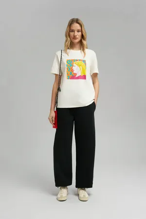 Футболка Finn Flare свободного кроя, 711 milk, арт. FBF110113