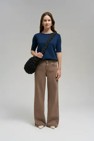 Джемпер FINN FLARE с коротким рукавом, 101 cosmic blue, арт. BAS-10160