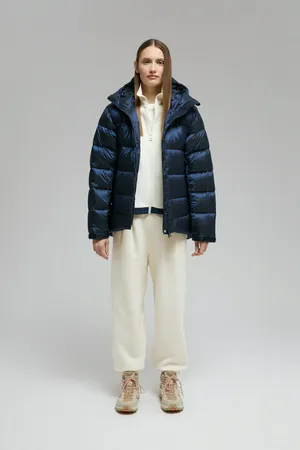 Удлиненный пуховик FINN FLARE, 101 cosmic blue, арт. FWE11092