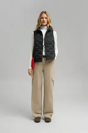 Стеганый пуховый жилет Finn Flare, 200 black, арт. FBG110150