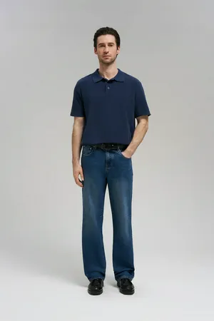 Поло Finn Flare свободного кроя, 101 cosmic blue, арт. FBG21094