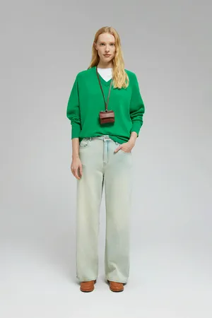 Джемпер Finn Flare с V-образным вырезом, 500 green, арт. FBF11107