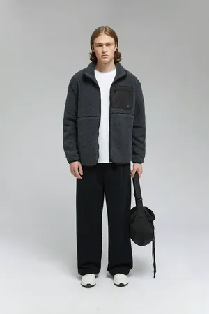 Мужская куртка из шерпы Finn Flare, 202 graphite, арт. FAF21061