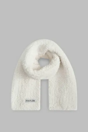 Пушистый шарф Finn Flare, 711 milk, арт. FAE111135