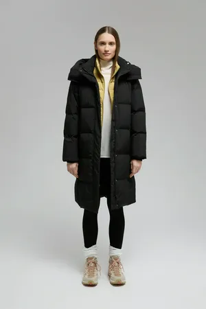 Длинный пуховик Finn Flare, 200 black, арт. FWF11087